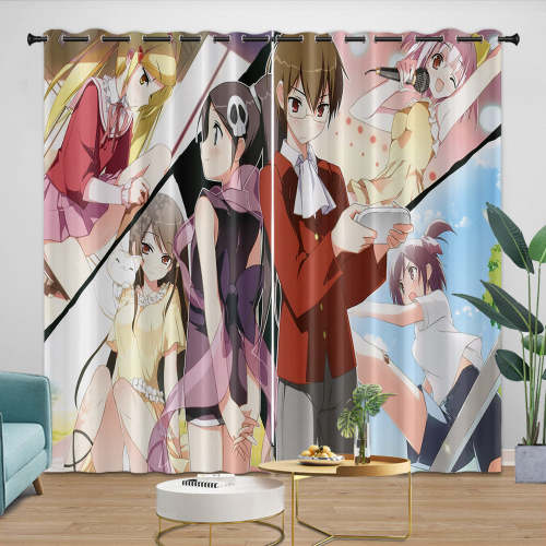 The World God Only Knows Curtains Blackout Window Drapes Room Decoration