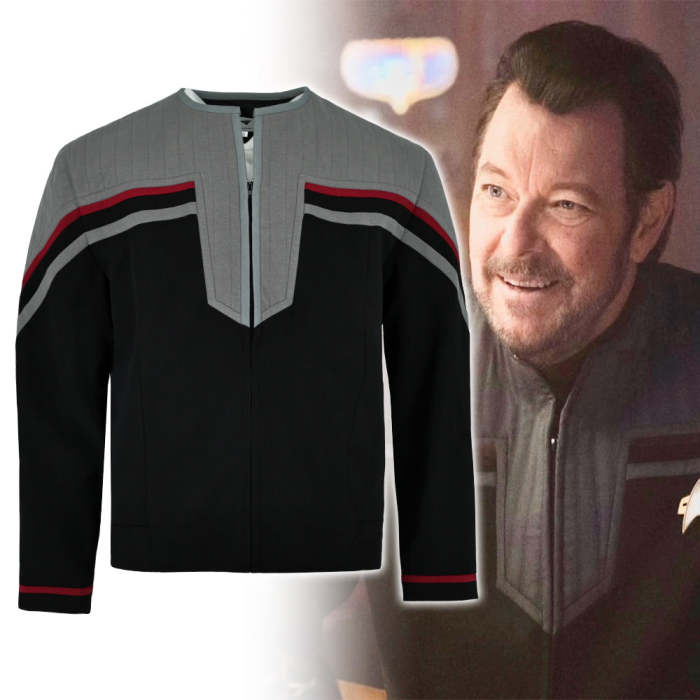 Star Trek First Contact Picard Captain Riker Starfleet Uniforms Jackets Costumes