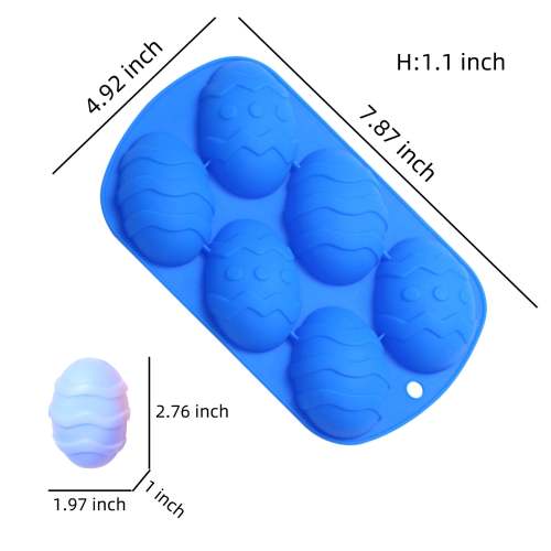 2 Pcs Half Egg Shape Silicone Mold For Scented Wax Melts, Chocolate Truffles, Candy, Jelly, Ice Cube Tray