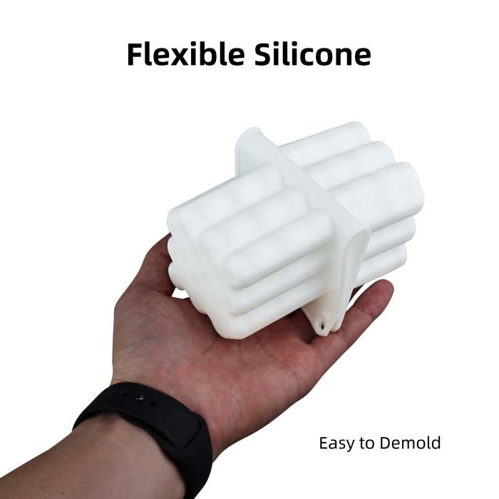 2 Cavity Heart Bubble Cube Candle Molds Silicone Valentine Heart Candle Molds 3D Bubble Molds For Soap Resin