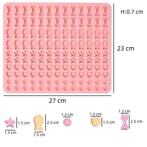 1 Pcs Star Heart Bone Fish Roud Shape Mold For Scented Wax Melts, Chocolate Truffles, Candy, Jelly, Ice Cube Tray