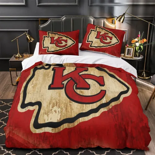 Kansas City Chiefs Bedding Set Pattern Duvet Cover