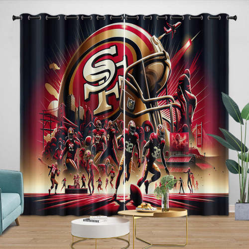 San Francisco 49Ers Curtains Blackout Window Drapes