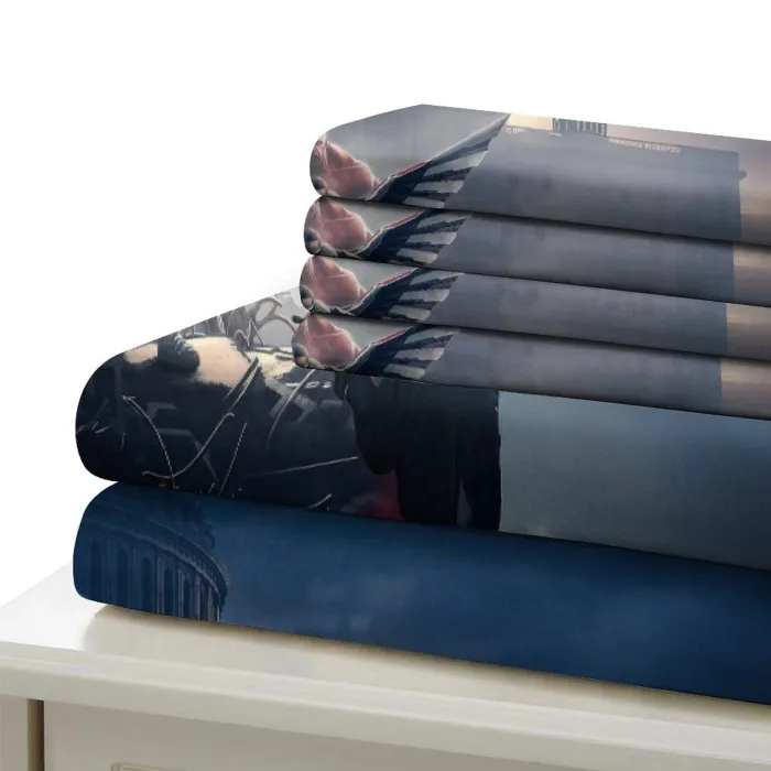 Captain America Brave  World Bedding Set Quilt Cover Without Filler