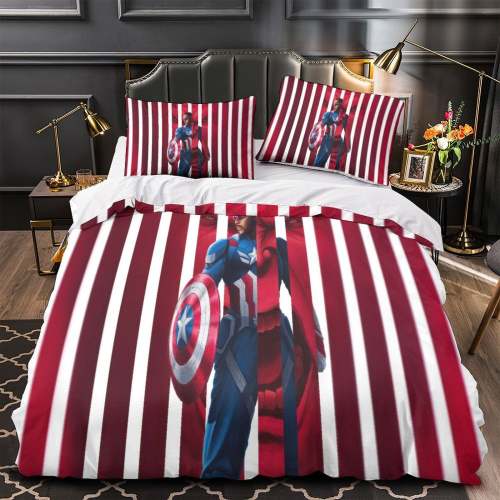 Captain America Brave  World Bedding Set Quilt Cover Without Filler