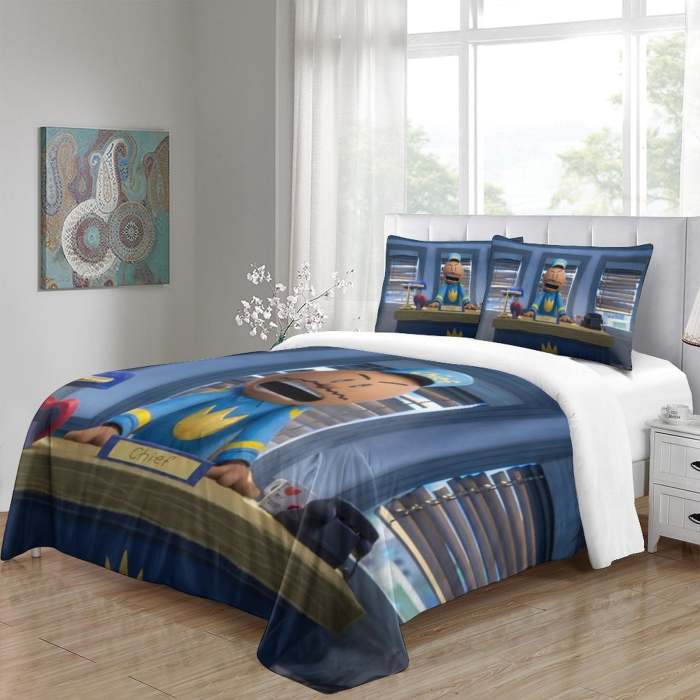 Dog Man Bedding Set Quilt Cover Without Filler