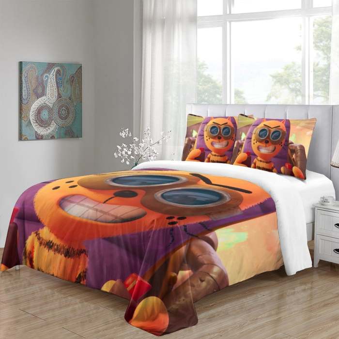 Dog Man Bedding Set Quilt Cover Without Filler