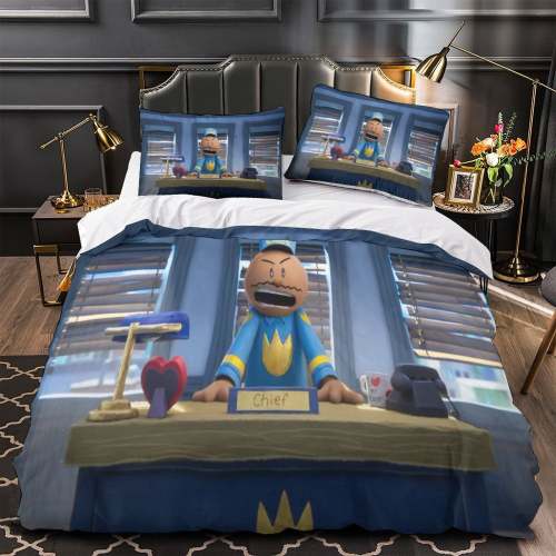 Dog Man Bedding Set Quilt Cover Without Filler