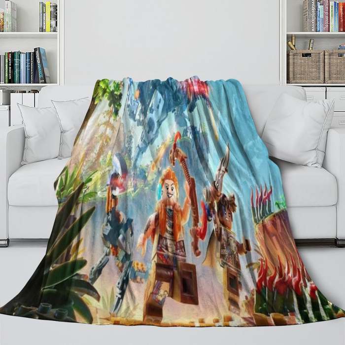 Lego Horizon Adventures Blanket Flannel Throw Room Decoration