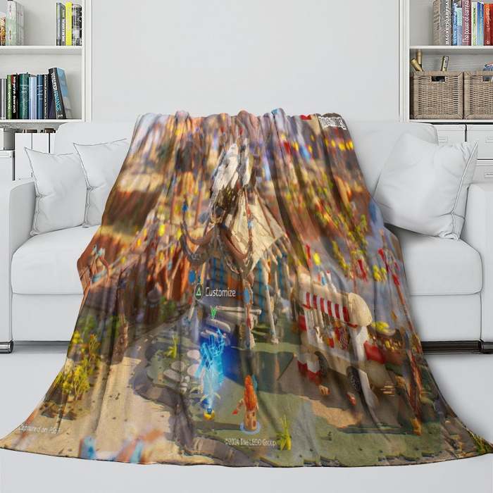 Lego Horizon Adventures Blanket Flannel Throw Room Decoration