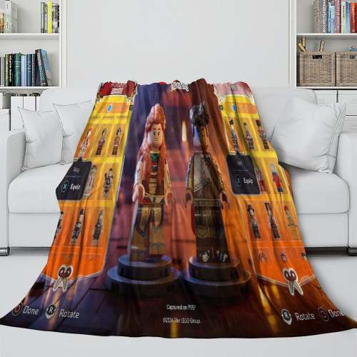Lego Horizon Adventures Blanket Flannel Throw Room Decoration