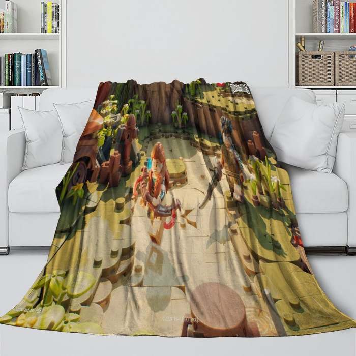 Lego Horizon Adventures Blanket Flannel Throw Room Decoration
