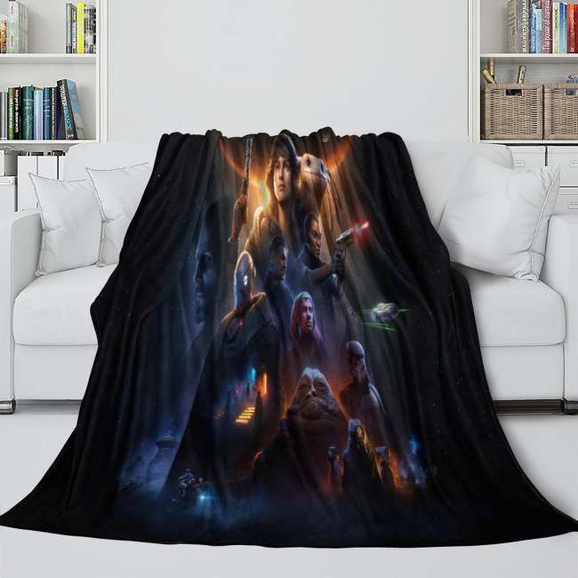 Star Wars Outlaws Blanket Flannel Throw Room Decoration