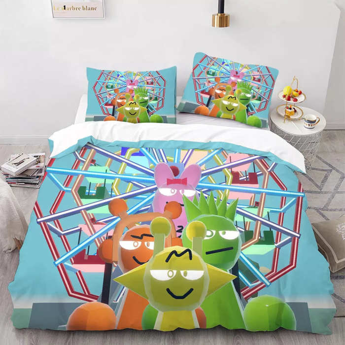 Sprunki Oren Wenda Bedding Set Pattern Kids Quilt Cover Without Filler