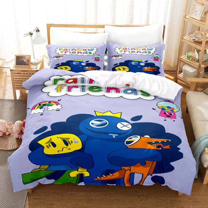 Rainbow Friends Bedding Set Quilt Cover Without Filler