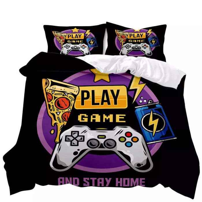 Gamepad Bedding Set Pattern Quilt Cover Without Filler
