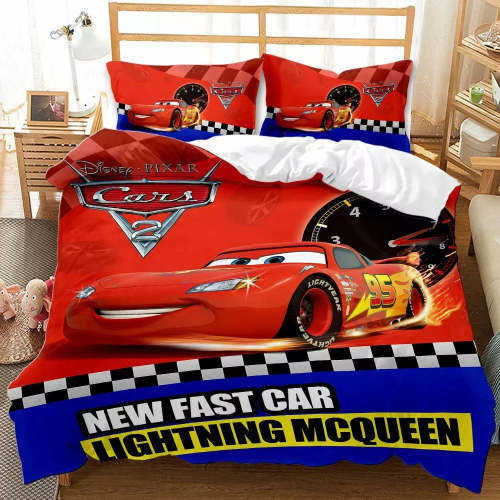 Cars Lightning Mcqueen Bedding Set Quilt Cover Without Filler