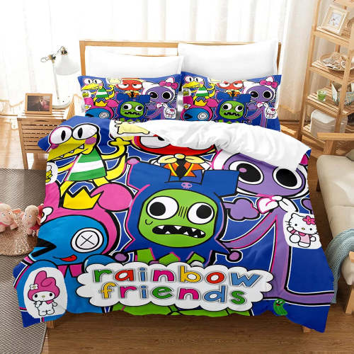 Rainbow Friends Bedding Set Quilt Cover Without Filler