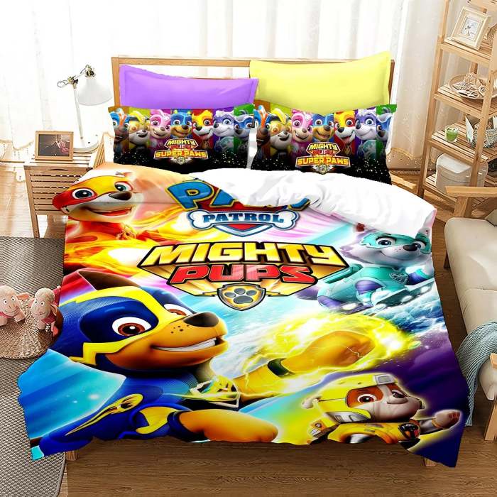 Paw Patrol Mighty Pups Bedding Set Quilt Cover Without Filler