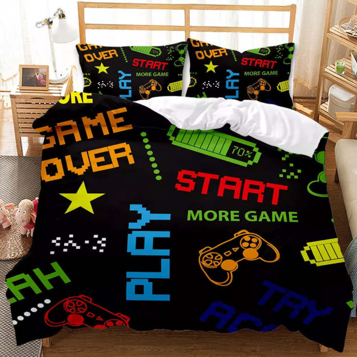 Gamepad Bedding Set Pattern Quilt Cover Without Filler