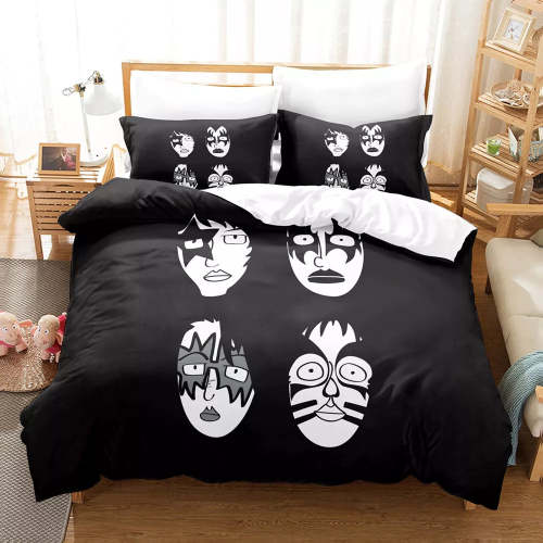 Kiss Band Bedding Set Pattern Quilt Cover Without Filler