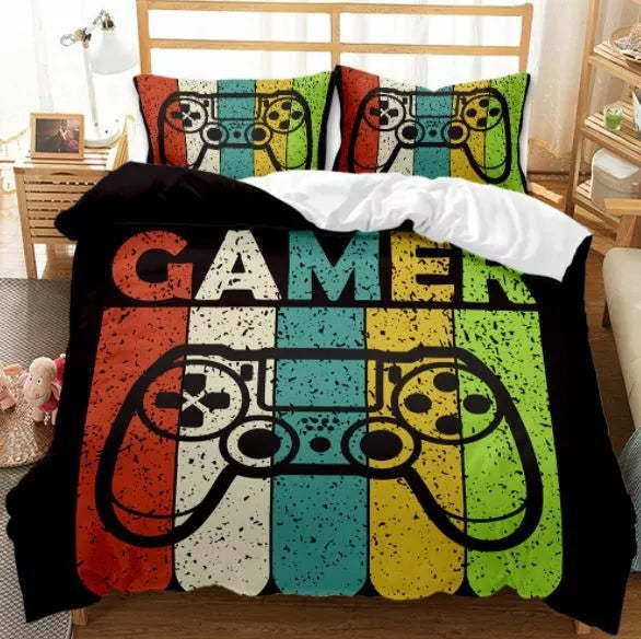 Gamepad Bedding Set Pattern Quilt Cover Without Filler