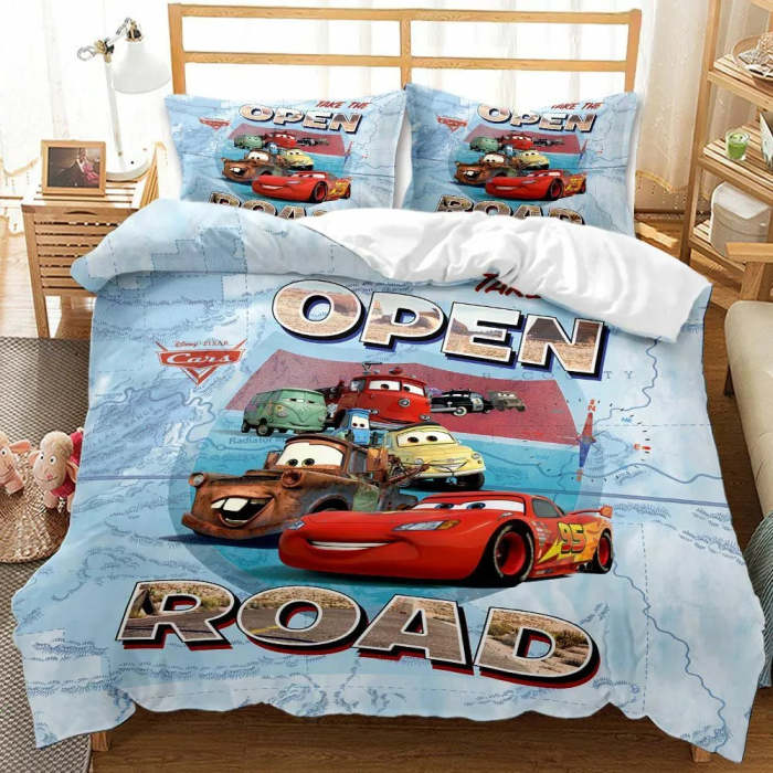 Cars Lightning Mcqueen Bedding Set Quilt Cover Without Filler
