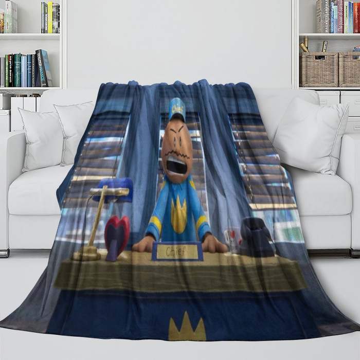 Dog Man Blanket Flannel Throw Room Decoration