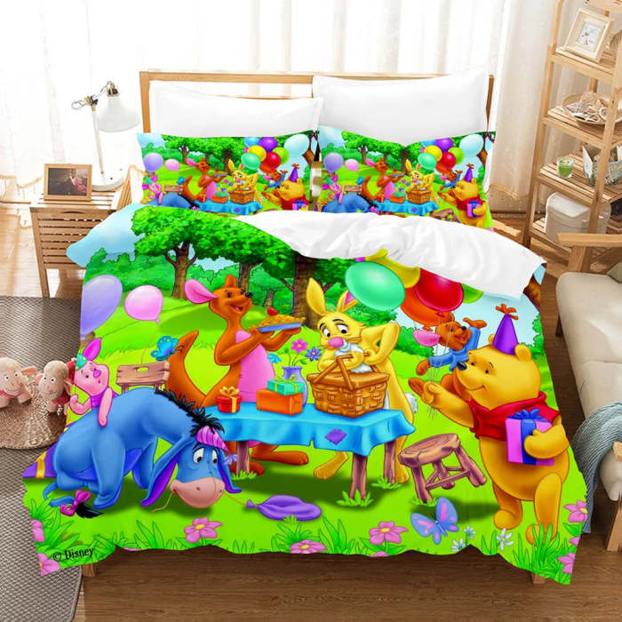 Winnie The Pooh Bedding Set Kids Quilt Cover Without Filler