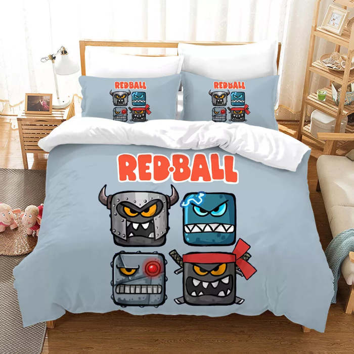 Red Ball 4 Bedding Set Pattern Quilt Cover Without Filler