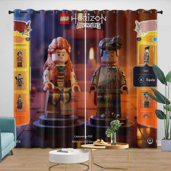 Lego Horizon Adventures Curtains Blackout Window Drapes Room Decoration