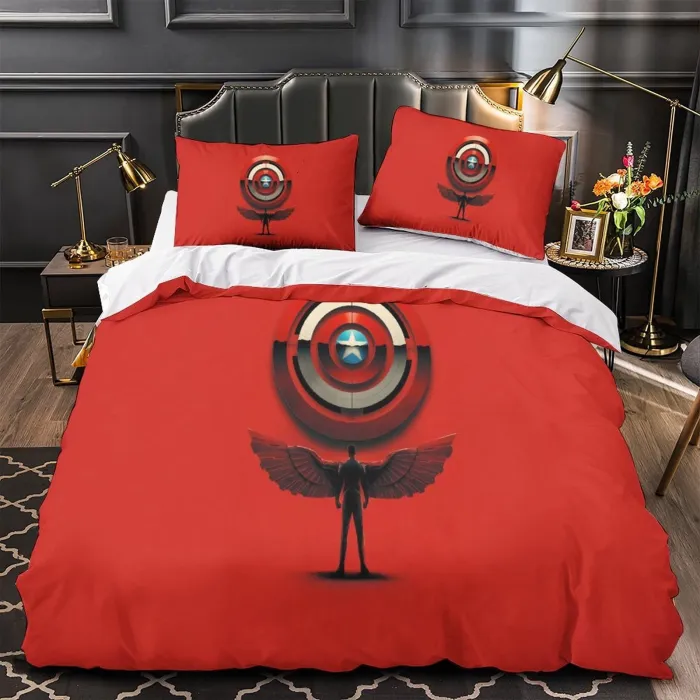 Captain America Brave  World Bedding Set Quilt Cover Without Filler