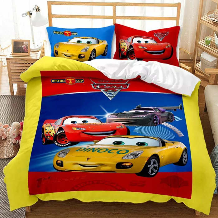 Cars Lightning Mcqueen Bedding Set Quilt Cover Without Filler