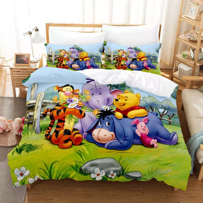 Winnie The Pooh Bedding Set Kids Quilt Cover Without Filler