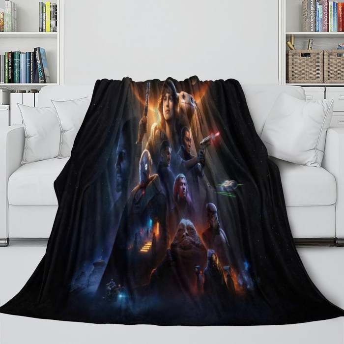 Star Wars Outlaws Blanket Flannel Throw Room Decoration