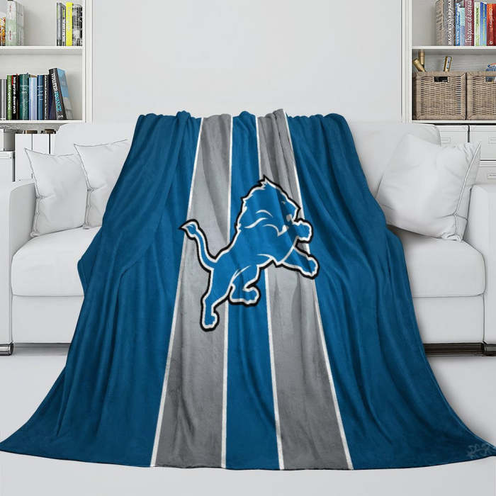 Detroit Lions Blanket Flannel Fleece Throw