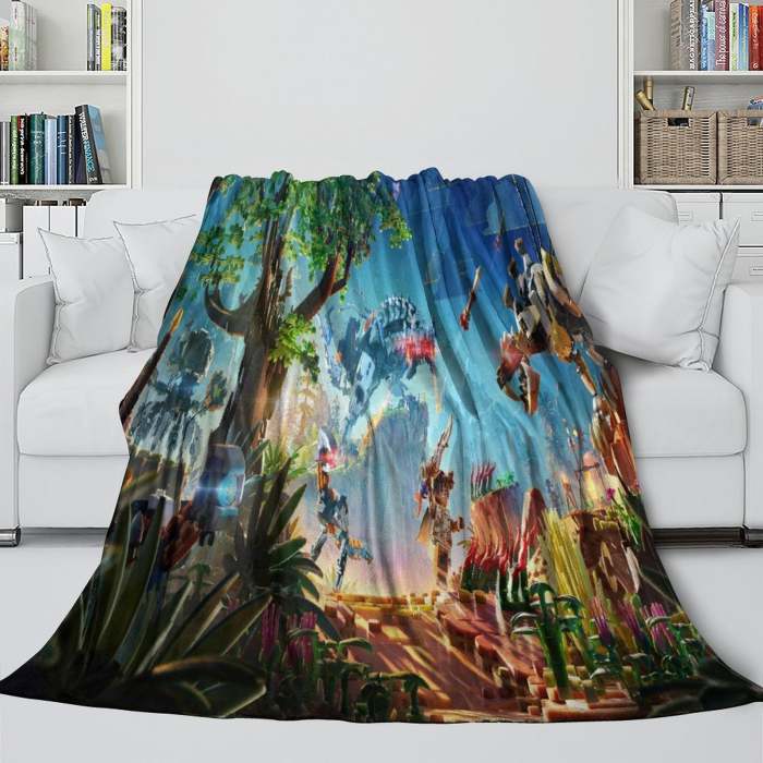 Lego Horizon Adventures Blanket Flannel Throw Room Decoration