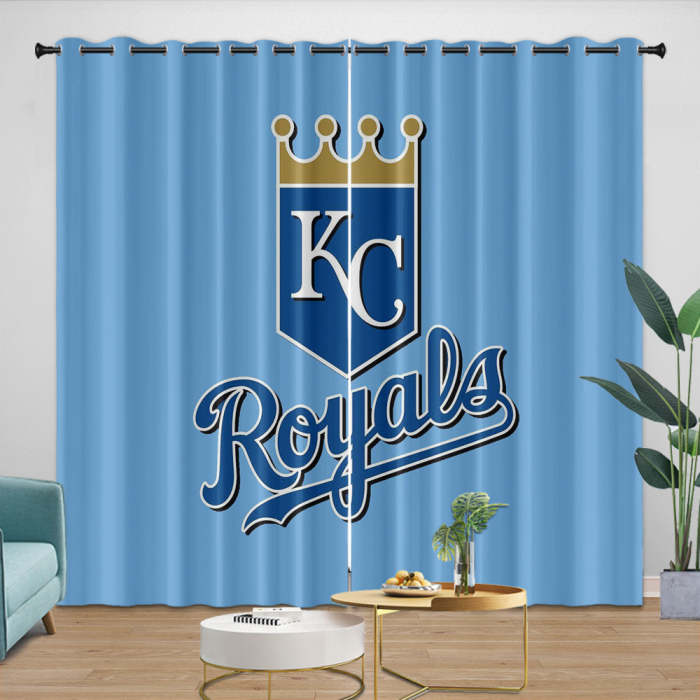 Kansas City Royals Curtains Blackout Window Drapes Room Decoration