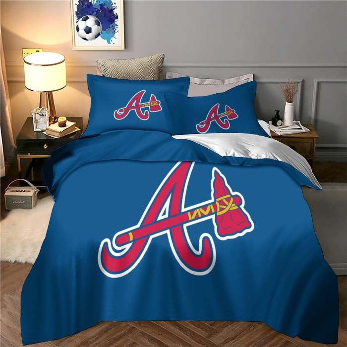 Atlanta Braves Bedding Set Quilt Cover Without Filler