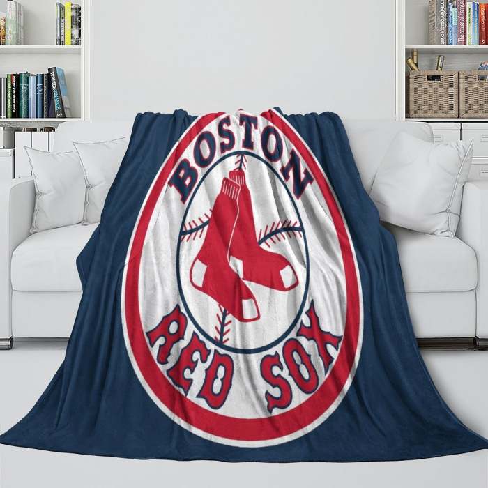Boston Red Sox Blanket Flannel Throw Room Decoration