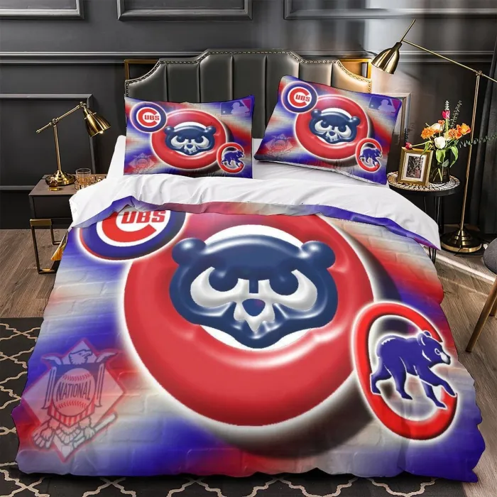 Chicago Cubs Bedding Set Quilt Cover Without Filler