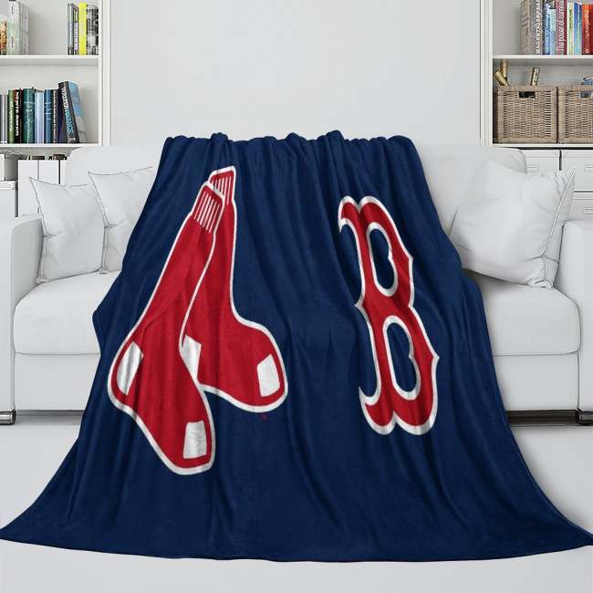 Boston Red Sox Blanket Flannel Throw Room Decoration