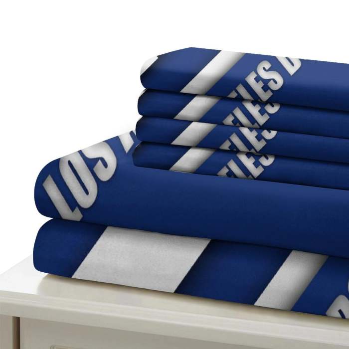 Los Angeles Dodgers Bedding Set Quilt Cover Without Filler