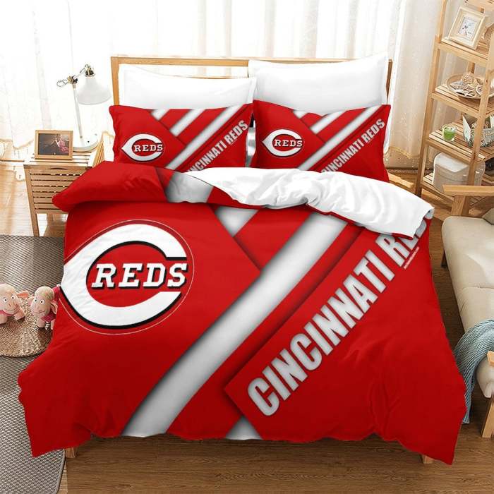 Cincinnati Reds Bedding Set Quilt Cover Without Filler