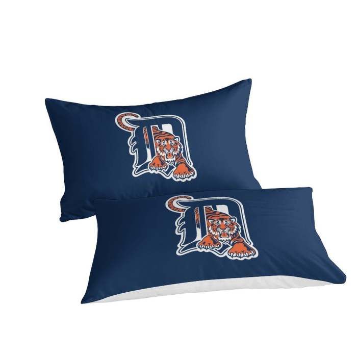 Detroit Tigers Bedding Set Quilt Cover Without Filler