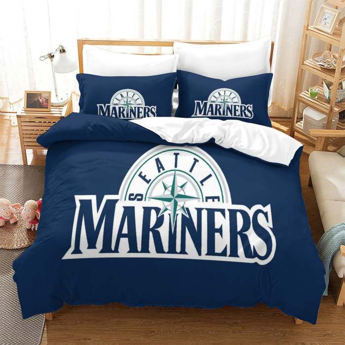 Seattle Mariners Bedding Set Quilt Cover Without Filler