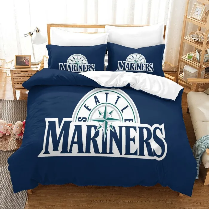 Seattle Mariners Bedding Set Quilt Cover Without Filler