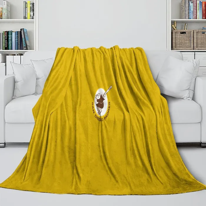 San Diego Padres Blanket Flannel Throw Room Decoration
