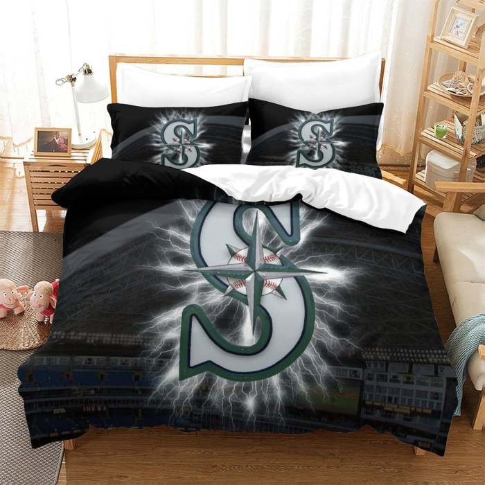 Seattle Mariners Bedding Set Quilt Cover Without Filler