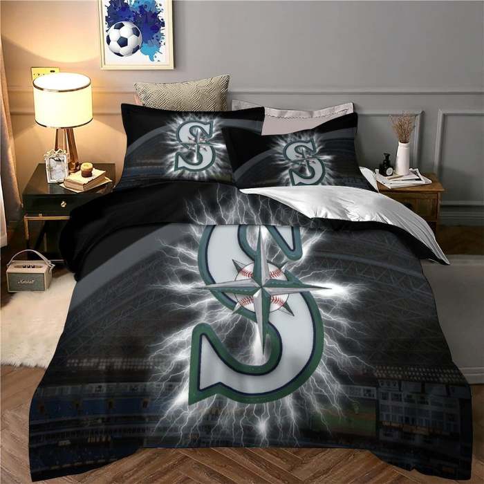Seattle Mariners Bedding Set Quilt Cover Without Filler